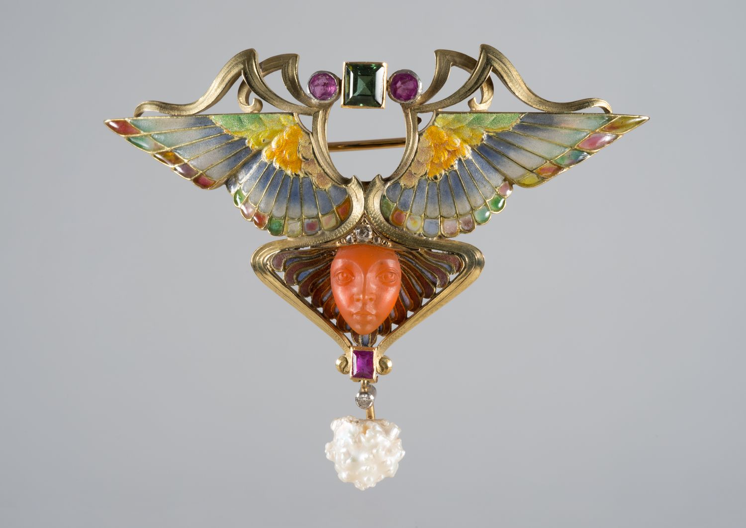 Symbolism in jewellery: brooch by Philippe Wolfers